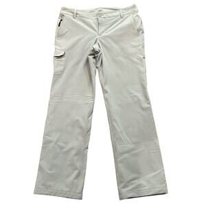 NWT Eddie Bauer Women's Travex Fleece Lined Pant Light Gray Size 10